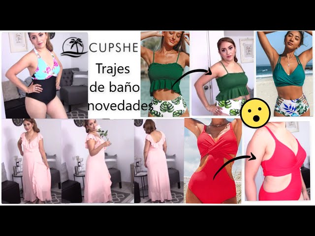 Vídeo relacionado con CUPSHE - Conjunto de bikini de dos piezas para mujer, bonito traje de baño con volantes, tirantes anchos, talle bajo, corte alto, parte inferior descarada, Amarillo limón/Rayas, L