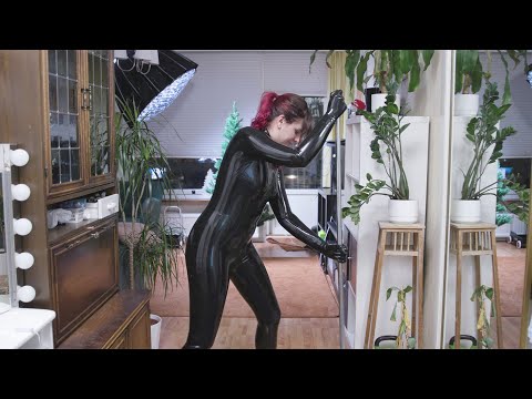 Project L: Part 88 - Behind the scenes of a latex photoshoot | Leila's Christmas
