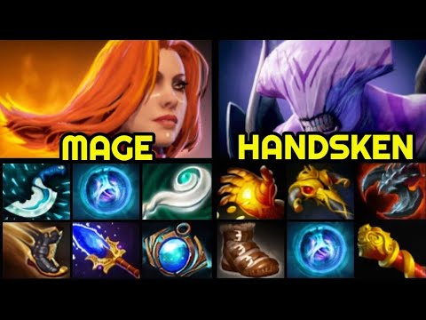 MAGE Lina Try Hard Intense Game vs HANDSKEN Full Slotted Faceless Void 7.27 Dota 2