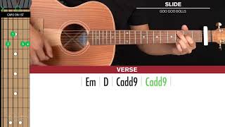 Slide Guitar Cover Goo Goo Dolls 🎸|Tabs + Chords|