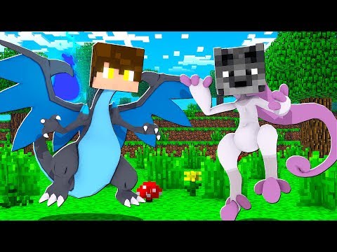Vida de Pokemon MEGA evoluído por 1 dia - MINECRAFT