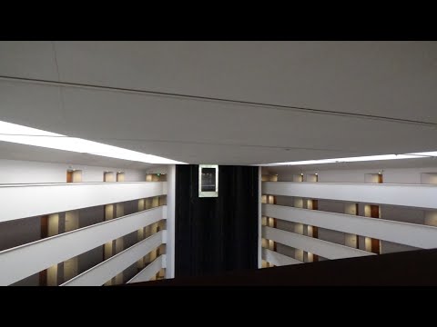 Awesome Westinghouse/Shindler 500a high speed traction elevators@Hyatt Regency-Houston, TX