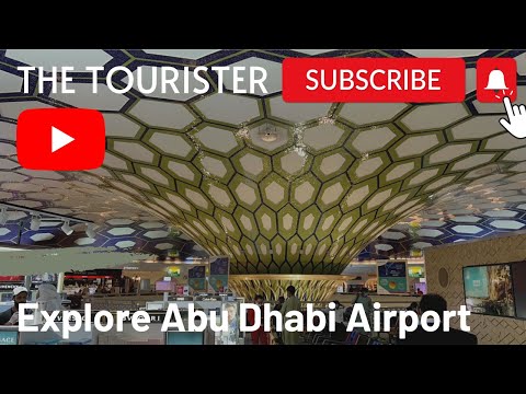 Exploração do Aeroporto Internacional de Abu Dhabi, inclui visita ao lounge da classe executiva e muito mais