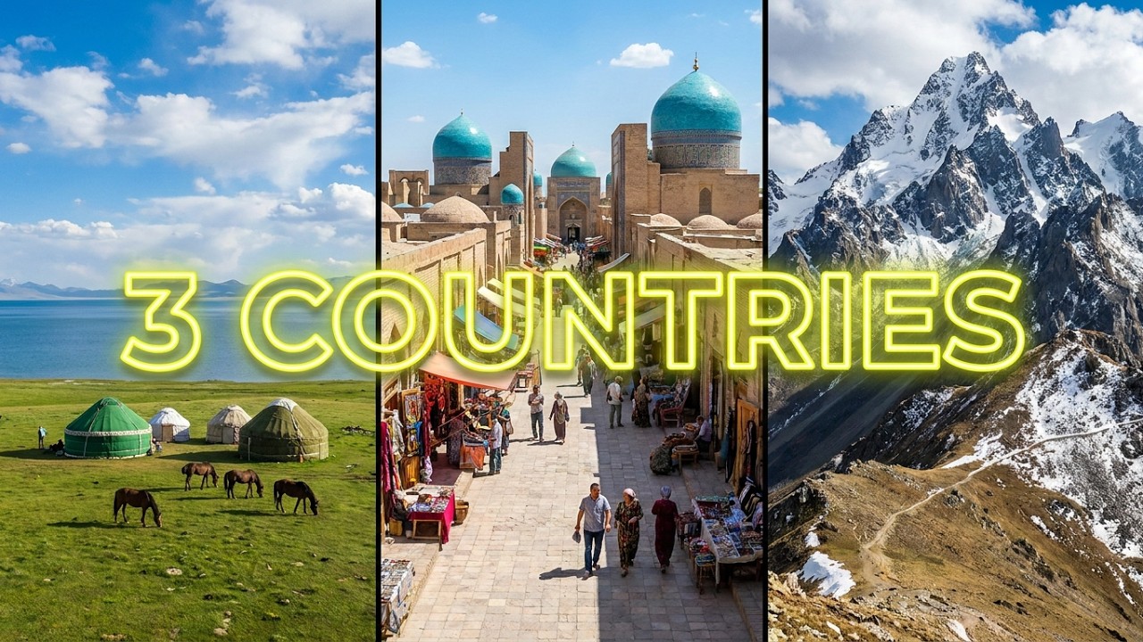 Exploring Central Asia Kazakhstan, Kyrgyzstan & Uzbekistan in 4K AI