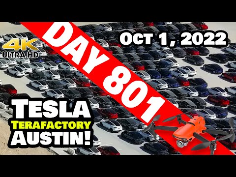 Q4 STARTS STRONG AT GIGA TEXAS! - Tesla Gigafactory Austin 4K  Day 801 - 10/1/221 -Tesla Terafactory