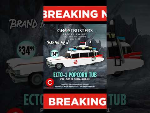 Breaking News!!!! New Ghostbusters Ecto-1 Popcorn Bucket Cinemark Exclusive Preorder. #ghostbusters