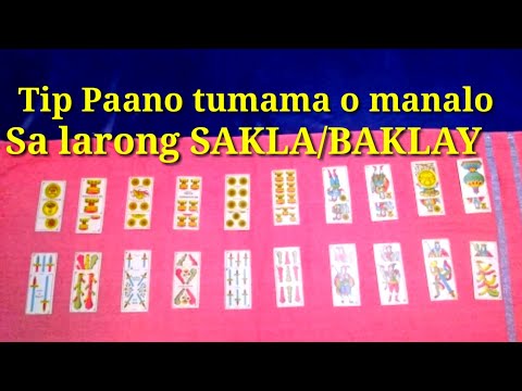 Paano tumama o manalo sa larong sakla/baklay