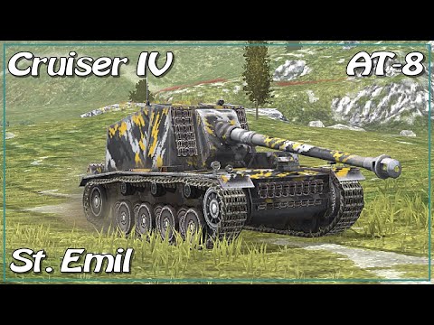 Cruiser IV • 1v3 AT-8 • St. Emil • WoT Blitz *SR