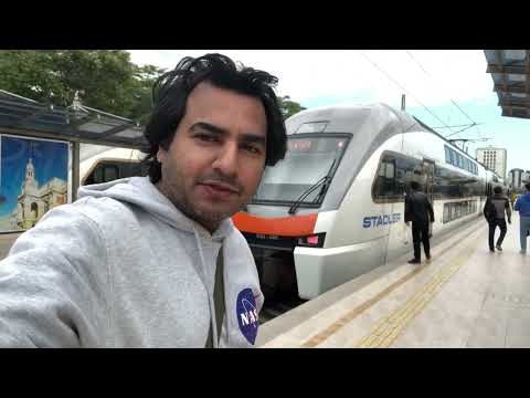 Trem de alta velocidade de dois andares Baku Azerbaijão | Parte 7 | Vlog #25 | Série Azerbaijão