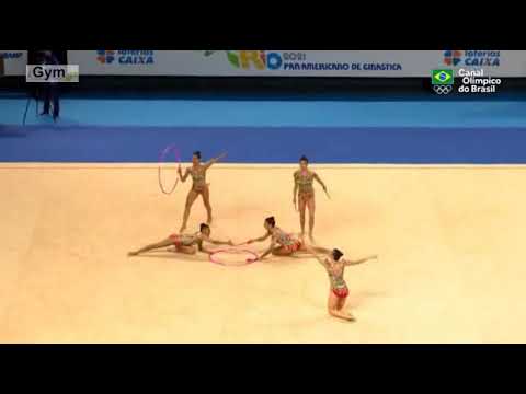 BRASIL (BRA) - 3 Hoops & 4 Clubs (35.950) - Pan American Rhythmic Gymnastics Championships 2021