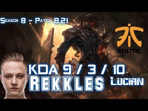 FNC Rekkles LUCIAN vs SIVIR ADC - Patch 8.21 KR Ranked