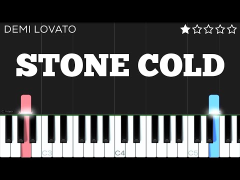 Demi Lovato - Stone Cold | EASY Piano Tutorial