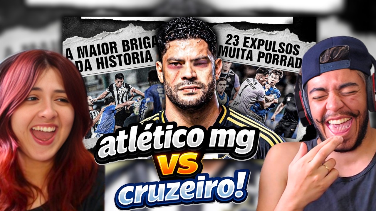 BRIGA GENERALIZADA no JOGO do CRUZEIRO VS ATLÉTICO-MG | REACT