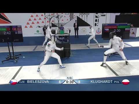Cairo Worlds 2021 JWE - L16 - Bieleszova CZE v Klughardt POL