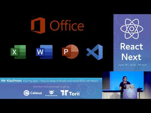 Nir Kaufman @ ReactNext 22 - Kiss my App! – How to keep it simple and avoid BDD with React