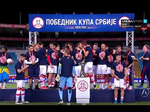 CEREMONIJA DODELE PEHARA I MEDALJA: Crvena zvezda je pobednik Kupa Srbije / 25.05.2021.