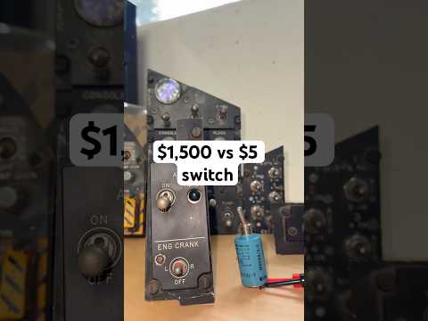 Why do airplanes use such expensive switches?  #aviation #cockpit #simulator