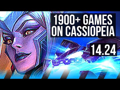 CASSIOPEIA vs XERATH (MID) | 1900+ games | KR Diamond | 14.24
