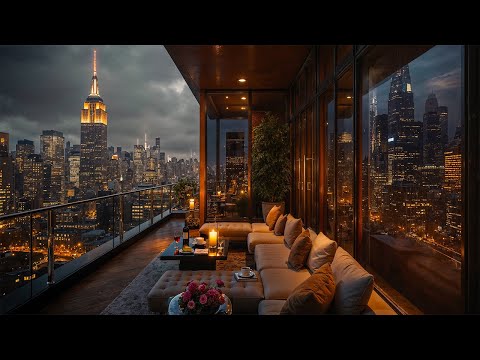 Autumn Jazz at New York Coffee Shop Ambience 🍂 Relaxing Jazz Music for Study & Stress Relief