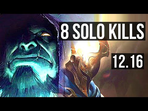 YORICK vs PANTHEON (TOP) | 15/1/9, 8 solo kills, Legendary, 300+ games | EUW Diamond | 12.16
