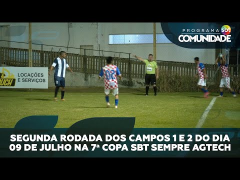 Segunda rodada de jogos dos campos 1 e 2 do dia 09 de julho na 7ª Copa SBT Sempre Agtech