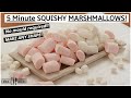 5 Minute HOMEMADE MARSHMALLOWS ! Squishy & Satisfying Marshmallow recipe | EASY