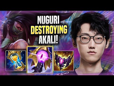NUGURI DESTROYING WITH AKALI! - Nuguri Plays Akali TOP vs Volibear! | Season 2022