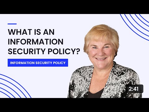 What is an Information Security Policy?