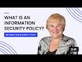 What Is An Information Security Policy