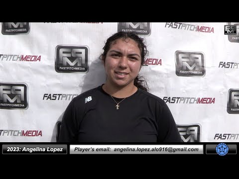 2023 Angelina Lopez 4.0 GPA - Athletic Third Base and Shortstop Softball Skills Video - Bombers 18U