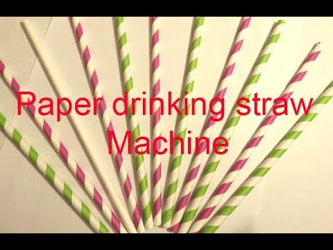 Functioning of paper straw making machine