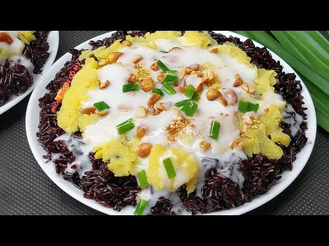 NẤU XÔI NẾP THAN theo cách mới này xôi nhanh chín không bị nát béo thơm ngon bổ mềm dẻo khi để nguội