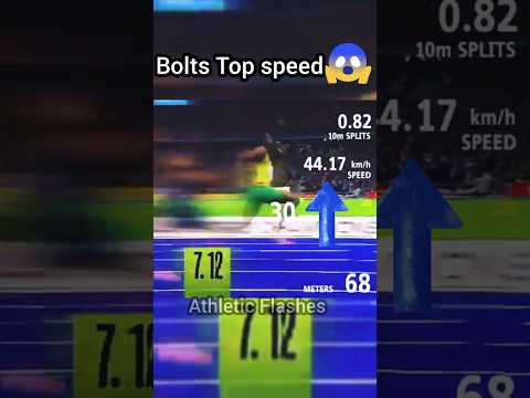 Usain Bolt Top Speed km/h💪😱