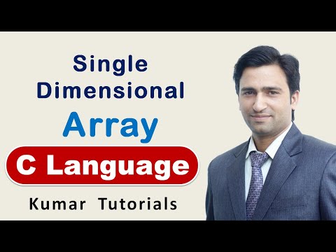 Single Dimensional Array In C C Programming Kumar Tutorials