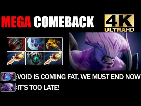 EPIC MEGA COMEBACK 2X Divine Rapier Faceless Void Delete Everyone 7.27d Dota 2 Pro Gameplay
