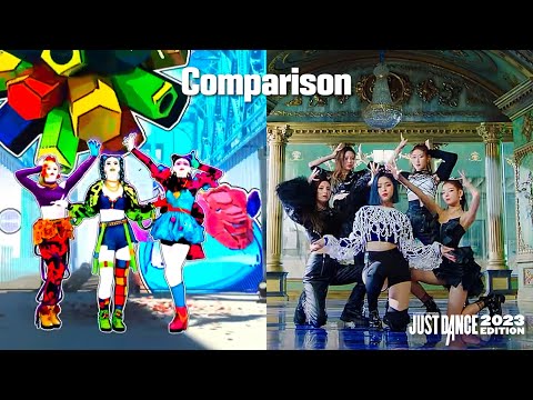 Just Dance 2023 VS. Dance Choreography Comparison - ITZY - Wannabe