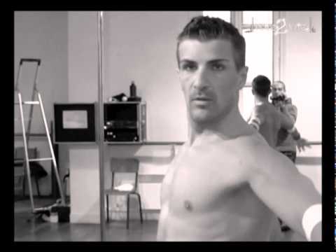Loic Lebret preparing for the European Pole Dance Competition 2010