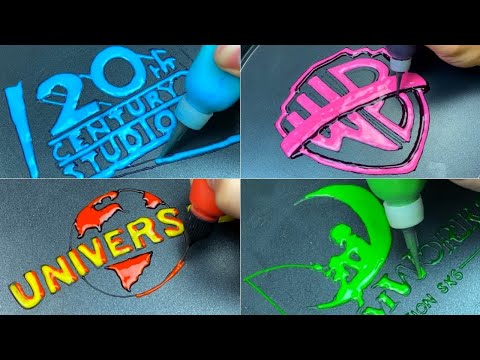 Famous Movie Studio Logos Variants Pancake Art - 20th Century Fox,  Warner Bros., Universal Pictures