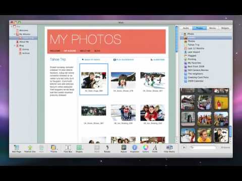Adding a Photo Album - iWeb Help