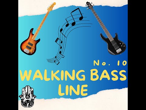 Walking bass line No  10