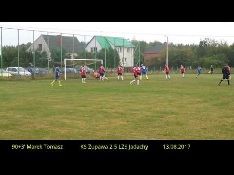 KS Żupawa - LZS Jadachy (gol na 2-5 Marek Tomasz) 1.kolejka Klasy "A" 13.08.2017