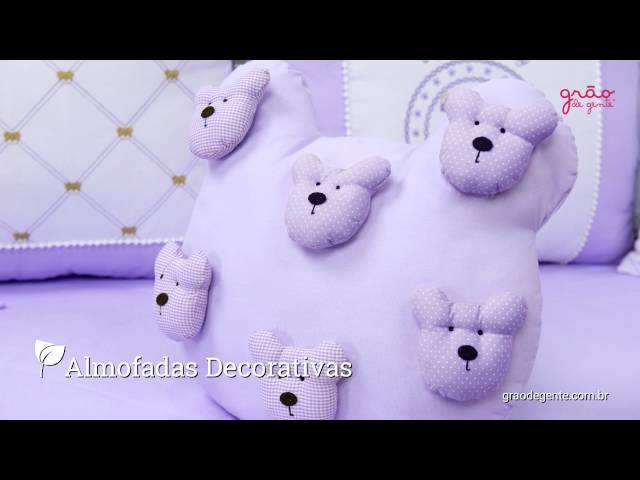Quarto para Bebê Teddy Lilás | Ref: 50357