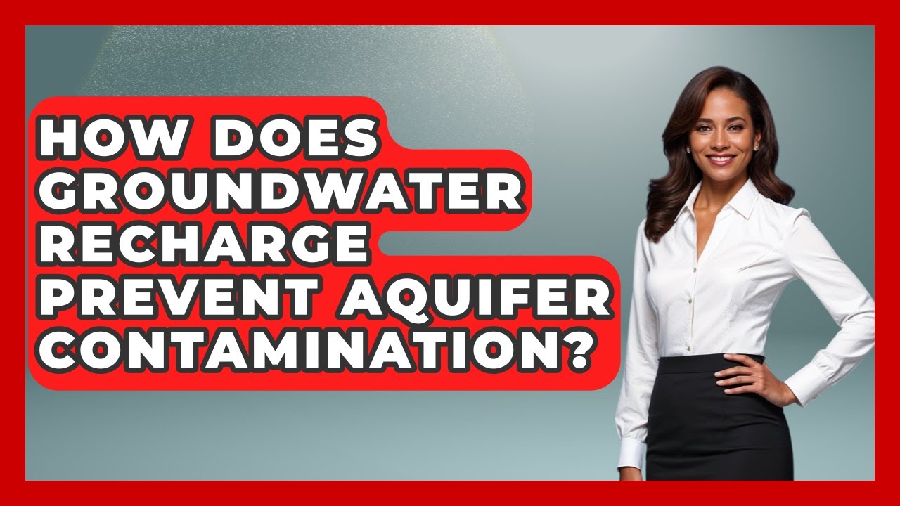 How Does Groundwater Recharge Prevent Aquifer Contamination? - Water Science For Everyone