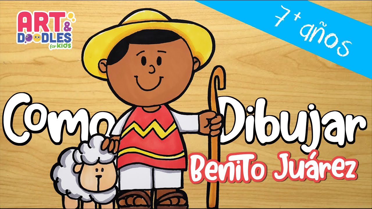 Como dibujar a Benito Juárez de niño - dibujo fácil para niños - 🌟Natalicio de BENITO JUÁREZ