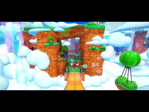 Sonic Dream Team - Scrambled Shores Act 3 Speedrun (Knuckles) 0"57