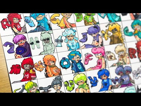 [Drawing] ALL Alphabet Lore but they got beaten up[Special Edition] /Alphabet Lore Real Life