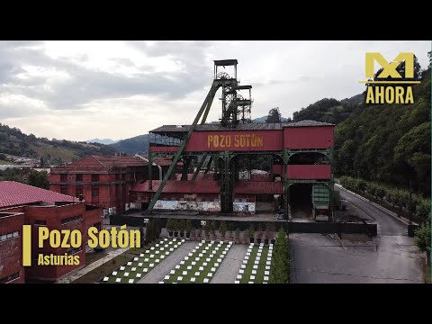 POZO SOTÓN (SAN MARTÍN DEL REY AURELIO - ASTURIAS) A VISTA DE DRON