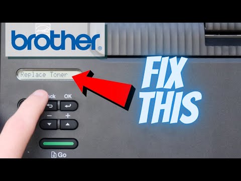 Brother HL L2350DW Replace Toner Error Menu Bypass Settings Fix