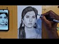 Meena Serial Indhu Chowdhary Pencil Drawing MAGIMAYARTS Meenaserial Indhu Pencildrawing Artist