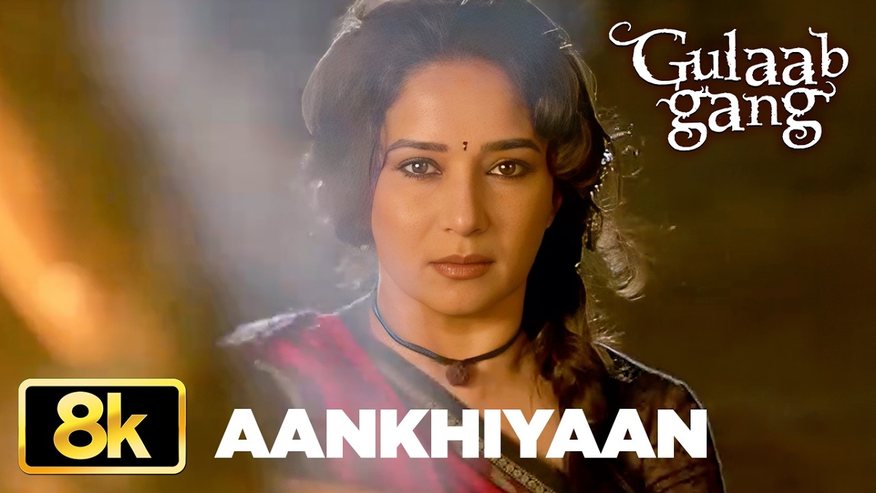 Aankhiyaan 8K Video Song | Gulaab Gang | Madhuri Dixit,Juhi Chawla | Kaushiki Chakraborty,Soumik Sen